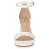 Allegra K Women's Glitter Square Toe Ankle Buckle Strap Chunky Heels Sandals - 2 of 4