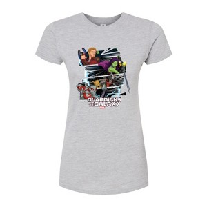 Women's - Marvel - Guardians of the Galaxy Panels Fitted Graphic T-Shirt - 1 of 3