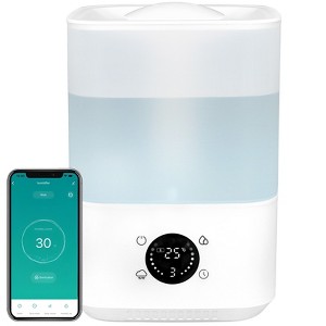 HONGGE 4L Cool Mist Humidifier with App Control, 7-Color LED, Ultra Quiet Operation, and Easy Top Fill Design - 1 of 4