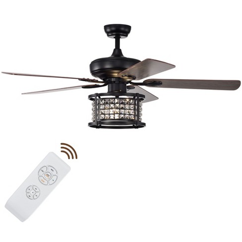 Tangkula 52-Inch Ceiling Fan Light w/ Lights & Remote Control, Reversible Fan Light with 3-Speed, 3-in-1 Design for All Seasons Matte Black - image 1 of 4