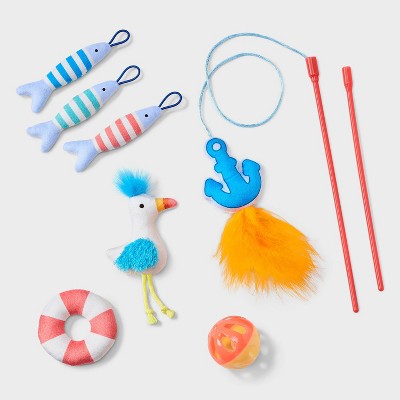 Cat Wand Plush Toy Set - 7pc - Boots & Barkley™