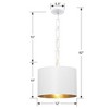 Crystorama Lighting Alston 1 - Light Chandelier in  Matte White/Antique Gold - 4 of 4