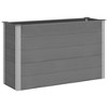 vidaXL Garden Raised Bed Grey Wood-plastic composite, Aluminum - 2 of 4