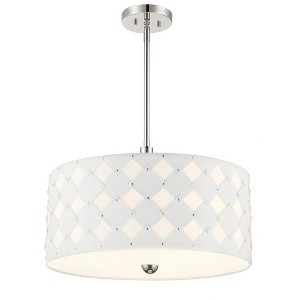 George Kovacs Lighting Patchwork 3 - Light Pendant in  Polished Nickel - 1 of 1