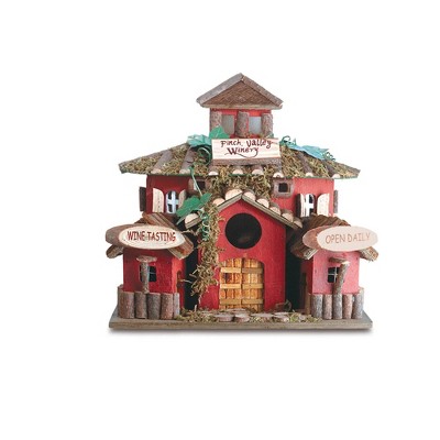 10.125" Winery Wood Birdhouse - Zingz & Thingz