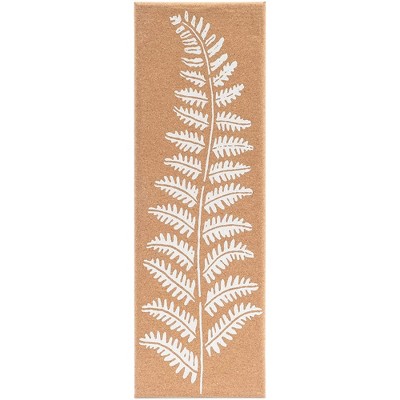 Frameless Cork Bulletin Boards with Leaf Print, 8 x 23.6 inches, 2-Pack