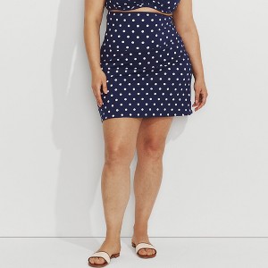 Lands' End Women's Tummy Control Ultra High Waisted Modest Swim Skirt Swim Bottoms - 1 of 4