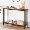 41.5" Narrow Console Table - Engineered Wood & Metal Frame, Slim Sofa Table for Living Room/Foyer - 3 of 4