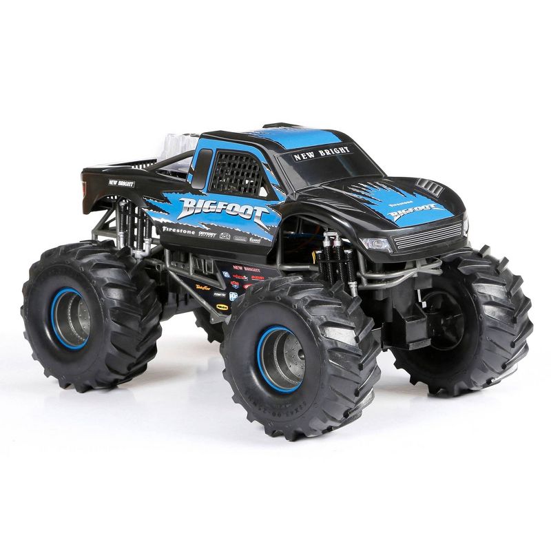 New Bright RC 1:10 Scale FF  USB Monster Truck  - Bigfoot - Black, 5 of 15