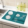 REGALWOVEN Silicone Dish Drying Mat for Kitchen Counter, Easy Clean Kitchen Mat, Silicone Mat, Fits Under Dish Rack 1 Pc - 2 of 4