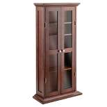 Dvd-Cd Cabinet - Antique Walnut - Winsome