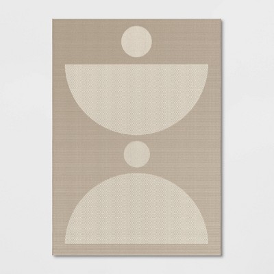 Grace Half Circle Rectangular Woven Indoor Outdoor Area Rug - Threshold™
