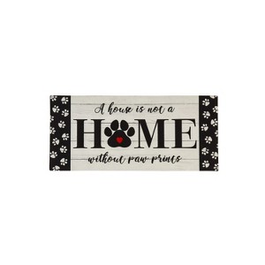 Evergreen Paw Prints Sassafras Indoor Outdoor Switch Doormat 1'10"x10" Multicolored - 1 of 4