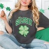 Simply Sage Market Women's So Lucky Cheetah Shamrock Short Sleeve Garment Dyed Tee - 2 of 4