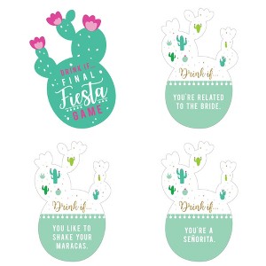 Big Dot of Happiness Drink If Game - Final Fiesta - Last Fiesta Bachelorette Party Game - 24 Count - 1 of 4