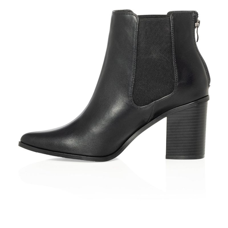 Women's Wide Fit Maddie Ankle Boot - black | CITYCHIC, 4 of 6