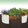 TROPOW 2-Pack Galvanized Raised Garden Bed, Outdoor Planter Box with Open Base for Herbs, Veggies & Flowers - 2 of 4
