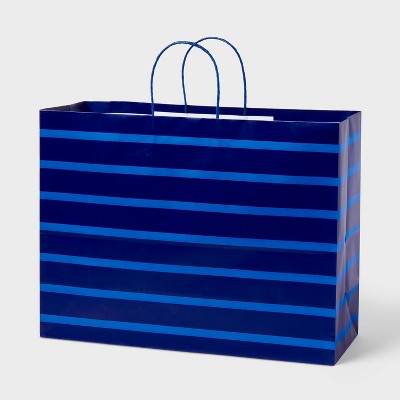 XL Gift Bag Blue Stripe on Navy - Spritz™