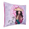 Disney Raya and the Last Dragon Mythic Pop with Ongis Lavender, Purple, and Magenta and Flowers Decorative Pillow - 2 of 4