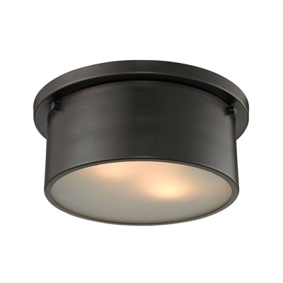 Elk Home Simpson 2 - Light Flush Mount in  Oil Rubbed Bronze
