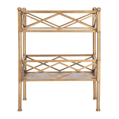 target gold bookshelf