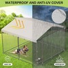 Dog Kennel Outdoor with Waterproof Canopy, Large Dog House with Feeding Doors, Large Dog Kennel Outdoor for Garden Backyard Courtyard - 3 of 4
