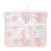 Hudson Baby Infant Girls Cotton Flannel Burp Cloths, Multi Color Girls Elephant, One Size - 2 of 4