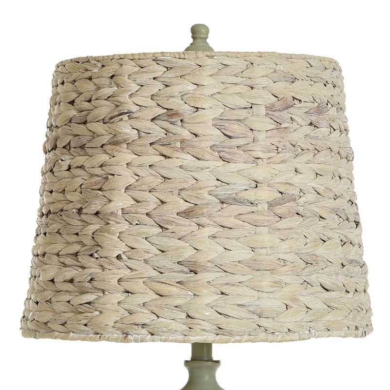 Natural Seagrass Woven Shade Traditional Table Lamp Basilica Sky - StyleCraft, 4 of 7