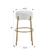 HOMLUX 30" Tall Upholstered Bar Stools Set of 2 Counter Height Dining Bar Chair - 3 of 4