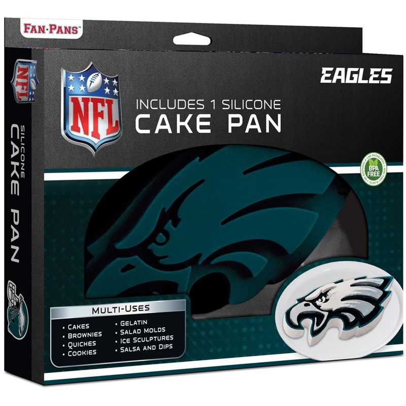 MasterPieces FanPans NFL Philadelphia Eagles Team Logo Silicone Cake Pan, 1 of 5