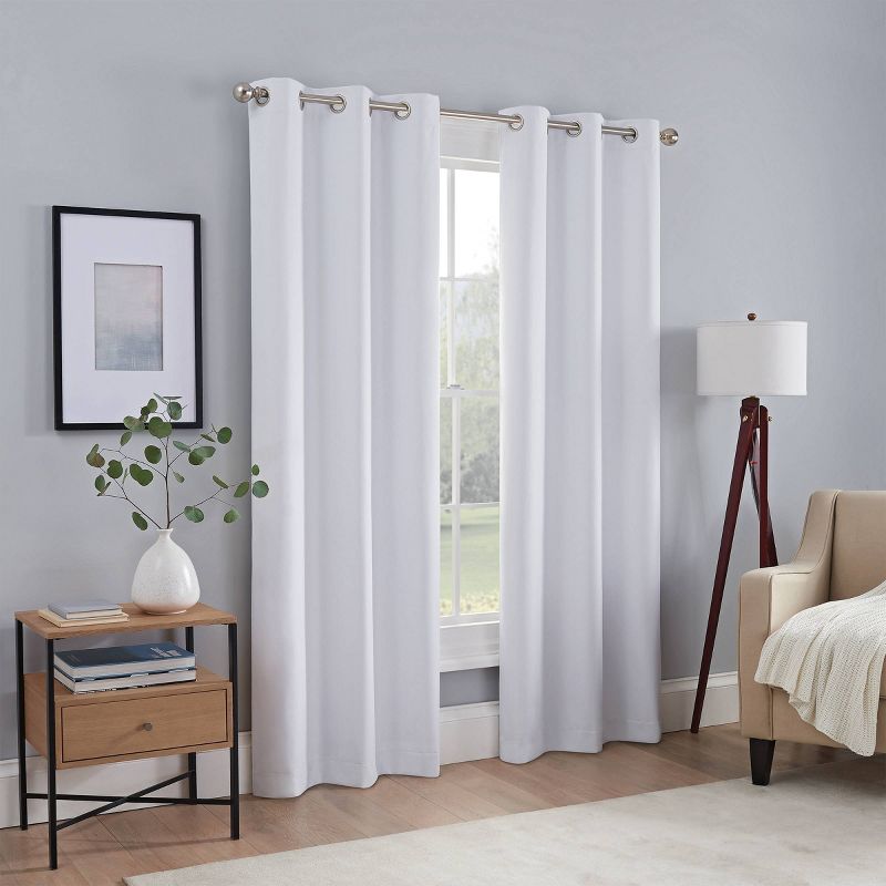 Set of 2 Kylie Absolute Zero Blackout Curtain Panels - Eclipse, 3 of 12