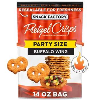 Snack Factory Pretzel Crisps Buffalo Wing Party Size - 14oz