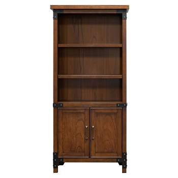 72" Addison Bookcase with Lower Doors Auburn - Martin Furniture