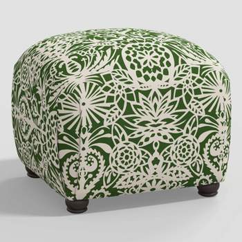 Yosemy Nail Button Square Ottoman In Patters - Skyline Furniture : Target