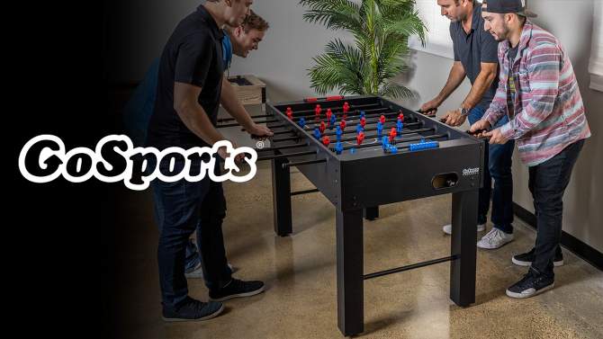 GoSports 54&#39;&#39; Full Size Foosball Table - Black, 2 of 7, play video