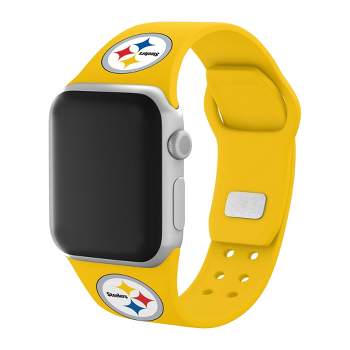 NFL Pittsburgh Steelers Apple Watch Compatible Silicone Band  - Yellow