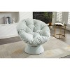 NicBex Oversized Accent Chair,Swivel Barrel Chair,Papasan Chair,Modern Upholstered Swivel Chairs for Living Room - 3 of 4