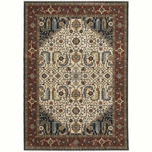 Oriental Weavers Aberdeen 752W1 Ivory/ Red Indoor Area Rug - 3'3" x 5' - 1 of 1