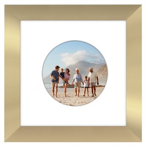 Americanflat Picture Frame with Oval Mat Insert and Shatter-Resistant Glass - Signature Collection - Photo Frame for Wall Display - 1 of 4