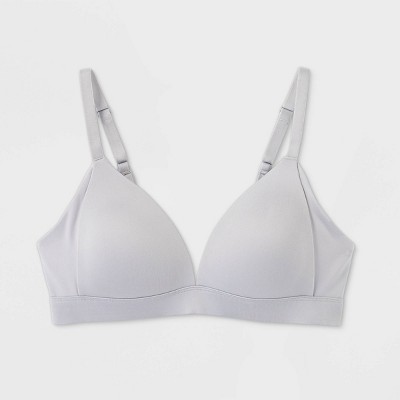 Women's Lightly Lined Wirefree Lounge Bra - Auden™ Light Gray