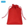 Unique Bargains Cotton Linen Bank Coin Change Bag with Drawstring 6 Pcs - 3 of 4