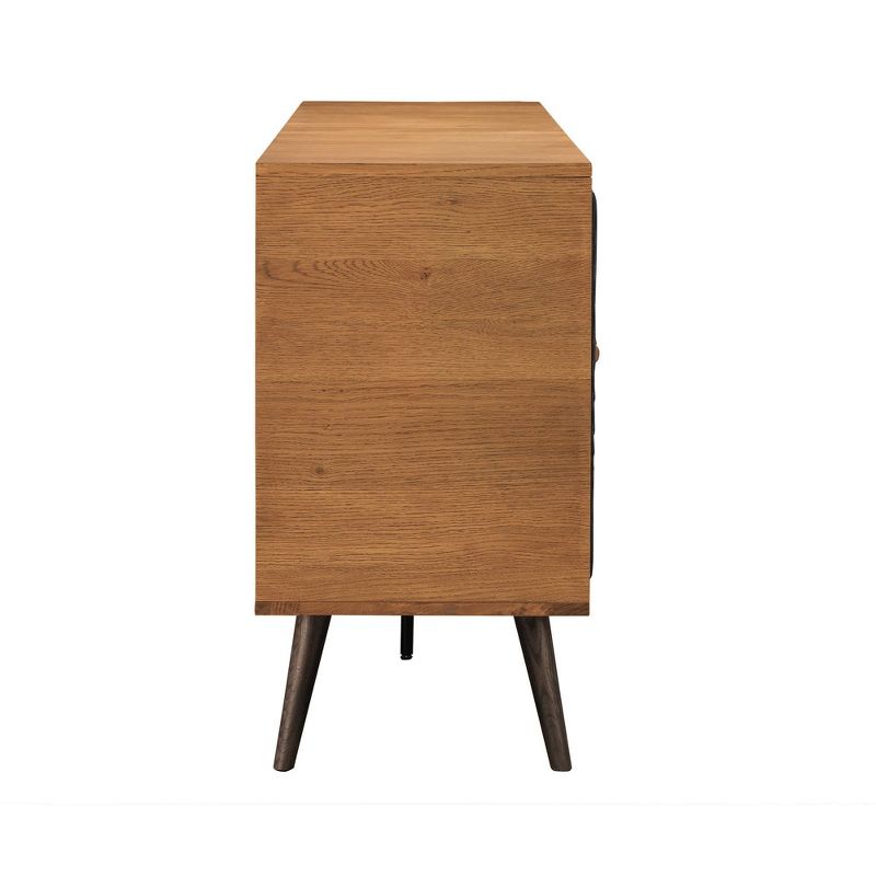 Coco Sideboard Cabinets Rustic Oak/Brown - Armen Living, 3 of 7