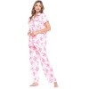 Casual Nights Women's Short Sleeve Floral Pajama Set - 2 of 4