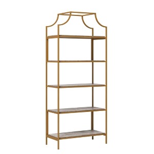 PAGED Tall Bookcase Versatile Book Shelf Modern Storage Shelves with Doors and Sturdy Metal Frame for Personalized Storage - 1 of 4
