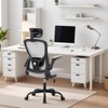 Ergonomic Office Chair with High Back Mesh Design, Adjustable Headrest and Lumbar Support, Flip-Up Arms,Home Office, Study Room, Bedroom - 3 of 4