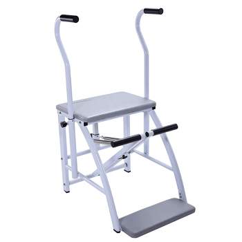 Stamina Products 55-4215 AeroPilates Precision Wunda Chair for Strengthening and Toning with Single and Dual Pedal System and 2 Online Workouts, Gray
