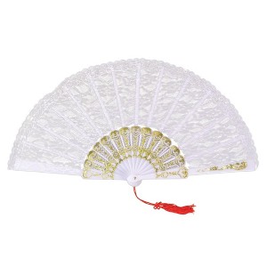 Ruby Slipper Sales Co., LLC (Rubies) White Lace Fan Adult Costume Accessory - 1 of 4