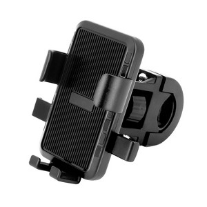 Vena Bike Phone Holder Motorcycle Phone Mount, Cell Phone Holder for Bike Phone Mount for Bicycle Handlebar, Scooter Motorcycle Phone Holder, Black - 1 of 4