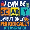Women's Design By Humans I Can Be Scary But Only Periodically Science Halloween Gifts By lenxeemyeu Racerback Tank Top - 2 of 3