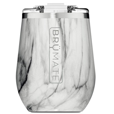 BRUMATE 14oz Uncork'd Stainless Steel Wine Tumbler Carrara White